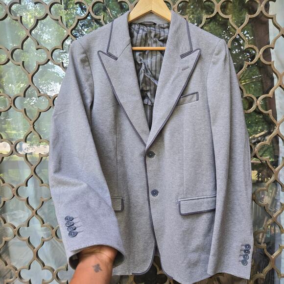 Dolce & Gabbana Men Y2K Academia Preppy Old Money Sport Coat IT 50 Made in Italy - Picture 3 of 12